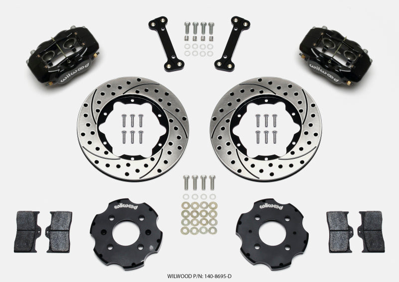 Wilwood Forged Dynalite Front Hat Kit 11.00in Drilled Integra/Civic w/Fac.240mm Rtr - RPL Performance