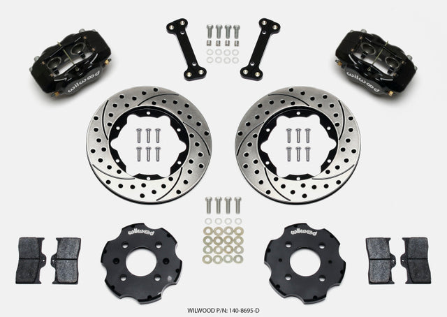 Wilwood Forged Dynalite Front Hat Kit 11.00in Drilled Integra/Civic w/Fac.240mm Rtr - RPL Performance