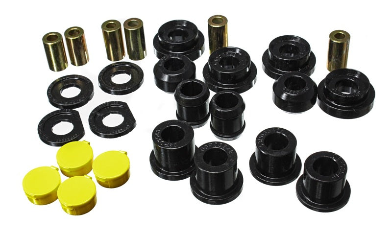 Energy Suspension 06-11 Honda Civic Black Rear Lower Trailing Arm and Lower Knuckle Bushing Set - RPL Performance