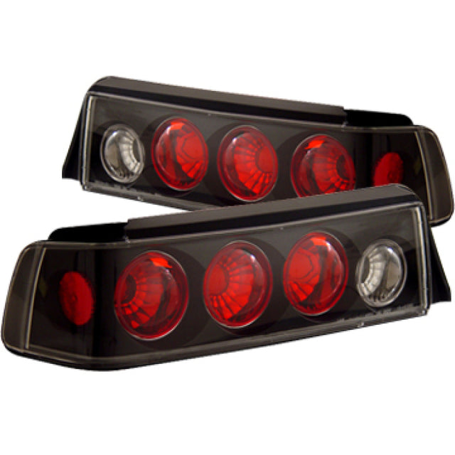 ANZO 1988-1991 Honda Civic Taillights Black - RPL Performance