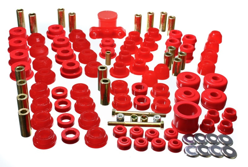 Energy Suspension 88-91 Honda Civic/CRX Red Hyper-Flex Master Bushing Set - RPL Performance