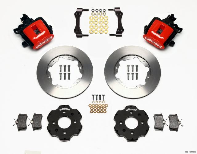 Wilwood Combination Parking Brake Rear Kit 11.00in Red Civic / Integra Disc 2.39 Hub Offset - RPL Performance