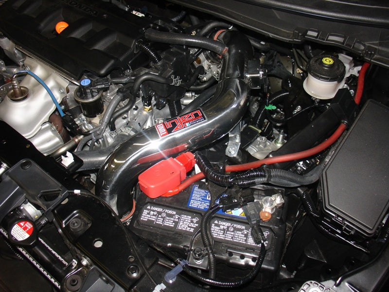 Injen 12-13 Honda Civic Black Polish Tuned Air Intake w/ MR Tech/Web Nano-Fiber Dry Filter - RPL Performance