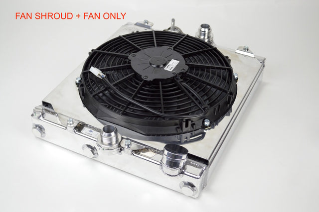 CSF 92-00 Honda Civic All-Aluminum Fan Shroud w/12in SPAL Fan - RPL Performance