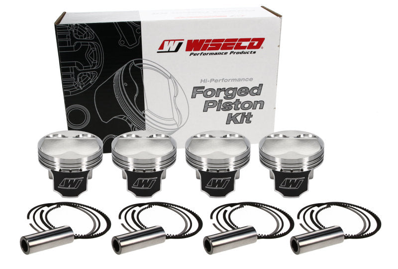 Wiseco Honda 4v DOME +6.5cc STRUTTED 87MM Piston Shelf Stock Kit - RPL Performance