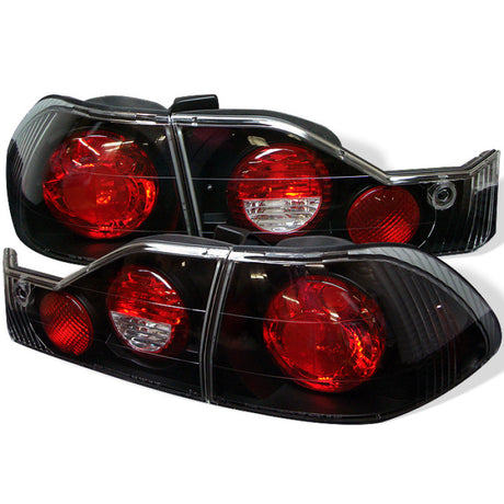 Spyder Honda Accord 98-00 4Dr Euro Style Tail Lights Black ALT-YD-HA98-BK - RPL Performance