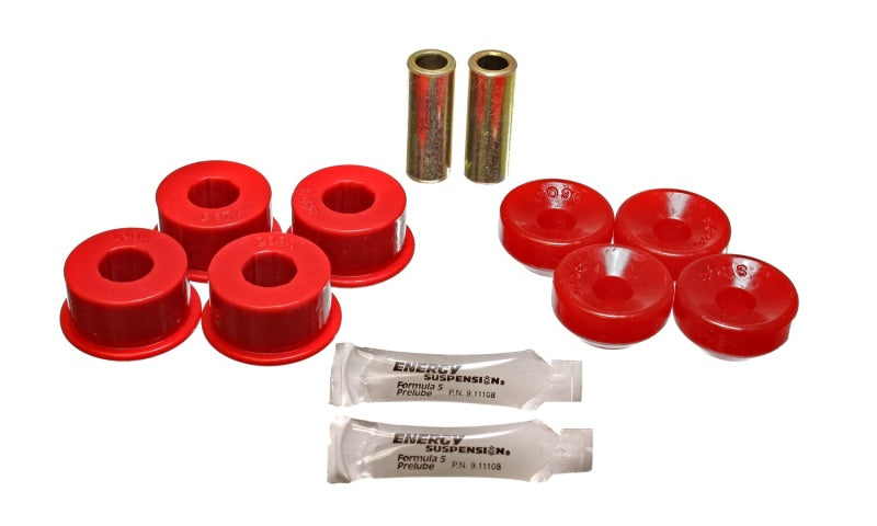 Energy Suspension 90-97 Honda Accord/Odyssey / 92-01 Prelude Red Front Shock Upper and Lower Bushing - RPL Performance