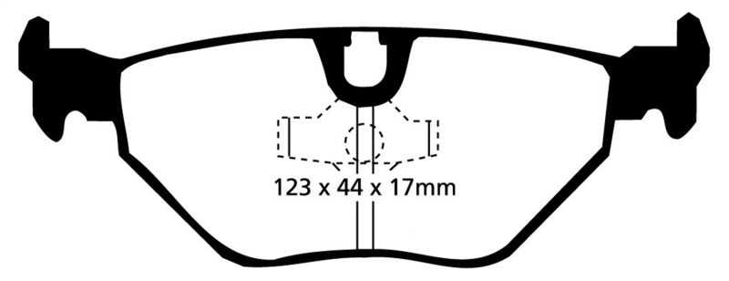 EBC 87-91 BMW M3 2.3 (E30) Redstuff Rear Brake Pads - RPL Performance