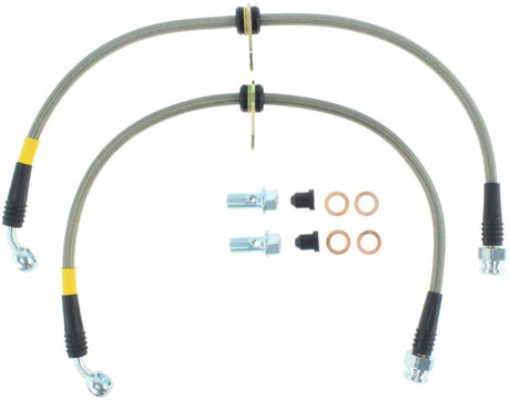 StopTech 94-01 Integra / 99-00 Civic Si w/Rear Disc Brakes Rear SS Brake Lines - RPL Performance