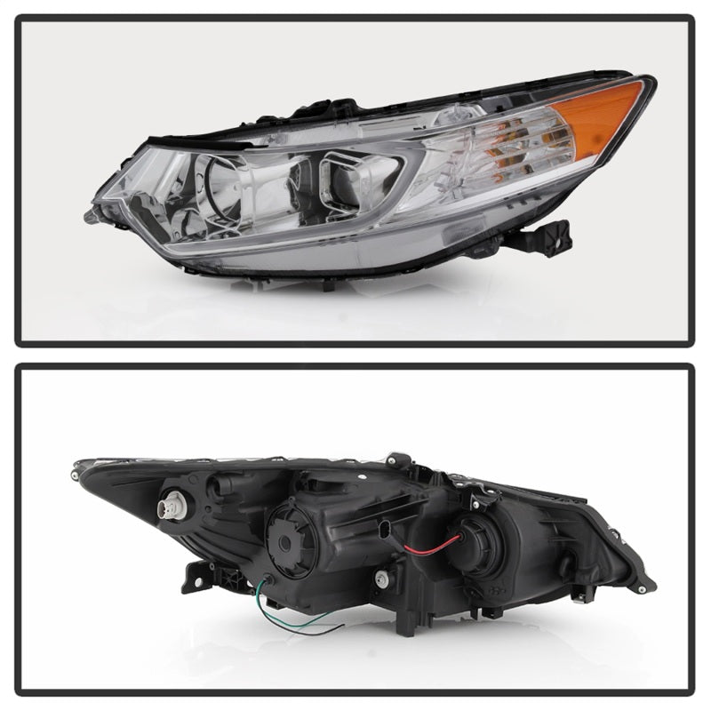 xTune 09-14 Acura TSX Projector Headlights - Light Bar DRL - Chrome (PRO-JH-ATSX09-LB-C) - RPL Performance