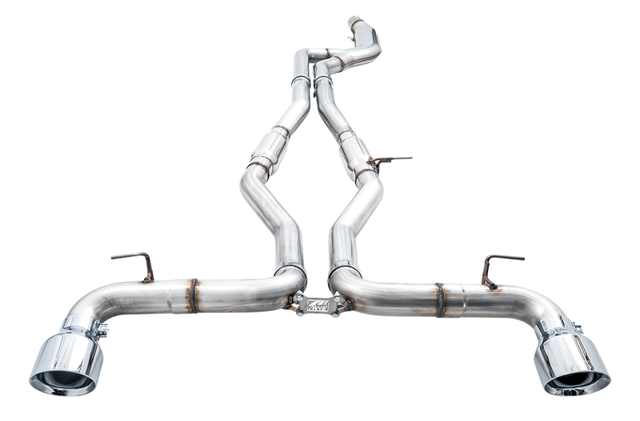 AWE Tuning 2020 Toyota Supra A90 Track Edition Exhaust - 5in Chrome Silver Tips - RPL Performance
