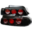 Spyder Honda Prelude 97-01 Euro Style Tail Lights Black ALT-YD-HP97-BK - RPL Performance