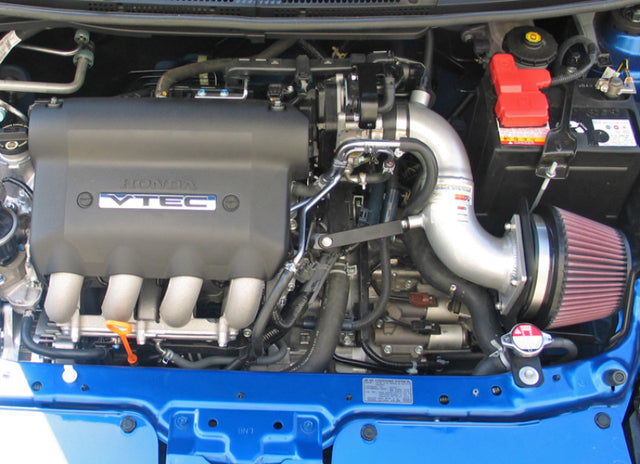K&N Performance Intake Kit TYPHOON; HONDA FIT L4-1.5L, (SILVER) 07-08 - RPL Performance