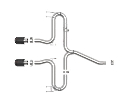 aFe Takeda 2-1/2in 304 SS Axle-Back Exhaust w/Carbon Tips 17-20 Honda Civic Sport L4-1.5L (t) - RPL Performance