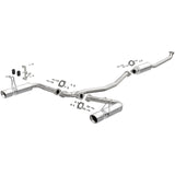 MagnaFlow 16-18 Honda Civic L4 2.0L Street Series Cat-Back Exhaust w/ Polished Tips - RPL Performance