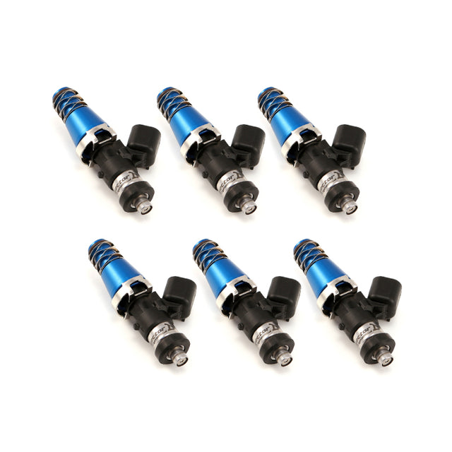 Injector Dynamics ID1050X Injectors 11mm (Blue) Adaptor Tops Denso Lower Cushions (Set of 6) - RPL Performance
