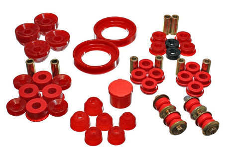 Energy Suspension 90-93 Honda Accord/Odyssey Red Hyper-Flex Master Bushing Set - RPL Performance