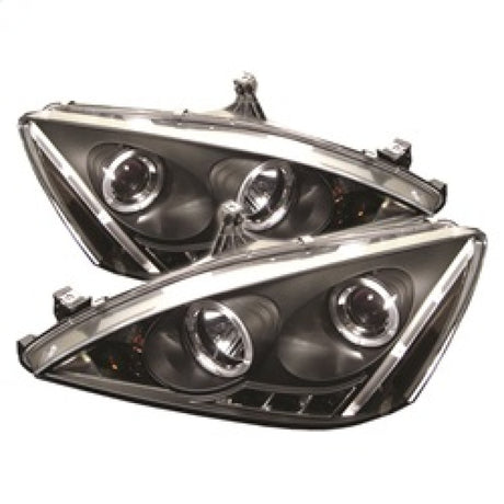 Spyder Honda Accord 03-07 Projector Headlights LED Halo Amber Reflctr LED Blk PRO-YD-HA03-AM-BK - RPL Performance