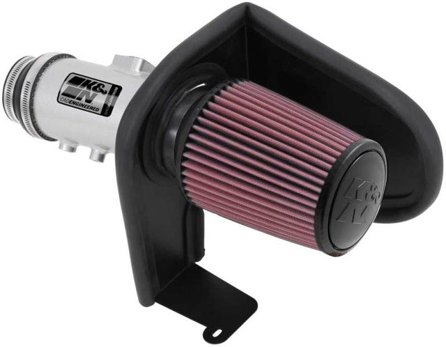 K&N 13-14 Honda Accord 3.5L V6 69 Series Typhoon Air Intake System - Silver Cold Air Intake Kit - RPL Performance