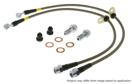 StopTech 02-06 Acura RSX Front SS Brake Lines - RPL Performance