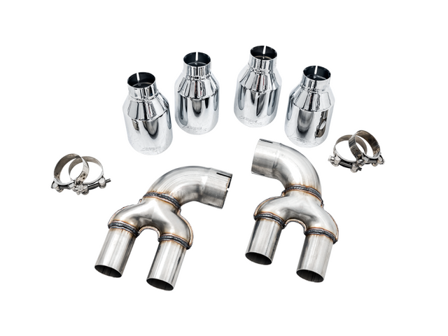 AWE Tuning 2019+ BMW M340i (G20) Non-Resonated Touring Edition Exhaust - Quad Chrome Silver Tips - RPL Performance