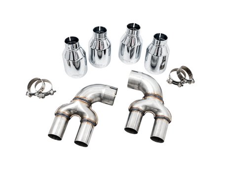 AWE Tuning 2019+ BMW M340i (G20) Track Edition Exhaust - Quad Chrome Silver Tips - RPL Performance