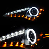 Spyder Scion FRS 12-14 Projector Headlights CCFL Halo DRL LED Black PRO-YD-SFRS12-CCFL-BK - RPL Performance