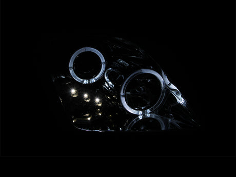 ANZO 1997-2001 Honda Prelude Projector Headlights w/ Halo Chrome w/ LED - RPL Performance