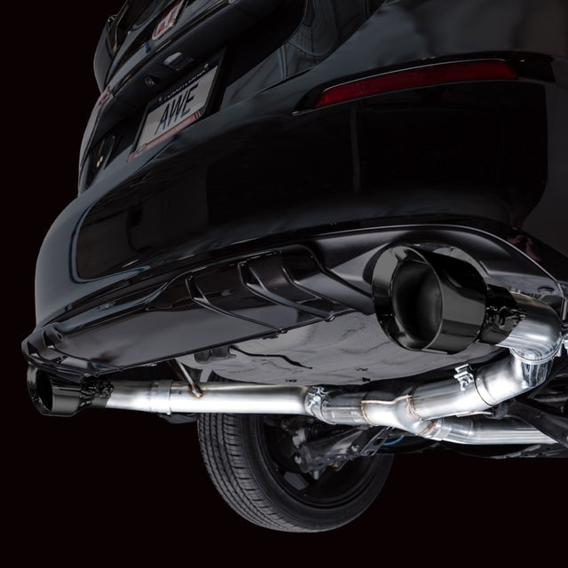 AWE Tuning 22+ Honda Civic Si/Acura Integra Track Edition Catback Exhaust - Dual Diamond Black Tips - RPL Performance