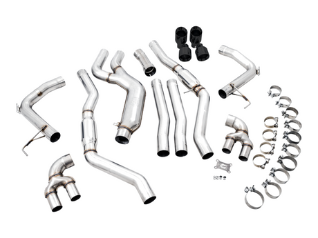 AWE Tuning 2019+ BMW M340i (G20) Track Edition Exhaust - Quad Diamond Black Tips - RPL Performance