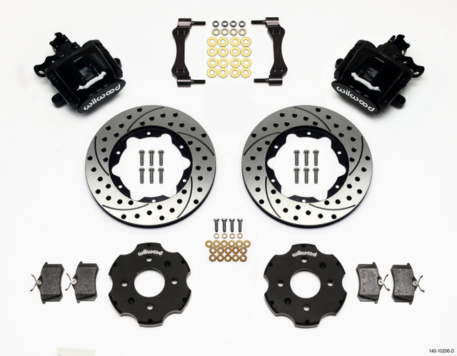 Wilwood Combination Parking Brake Rear Kit 11.00in Drilled Civic / Integra Disc 2.39 Hub Offset - RPL Performance