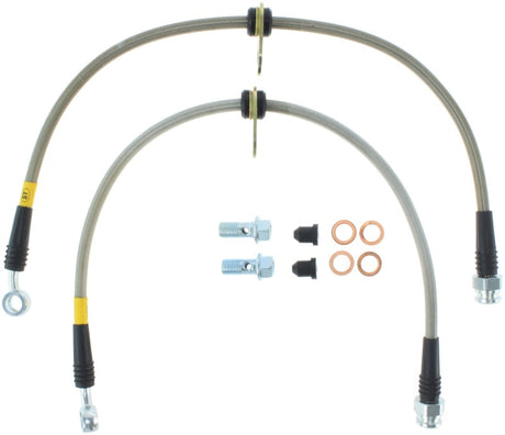 StopTech 99-00 Civic Si w/Rear Disc Brakes Front SS Brake Lines - RPL Performance