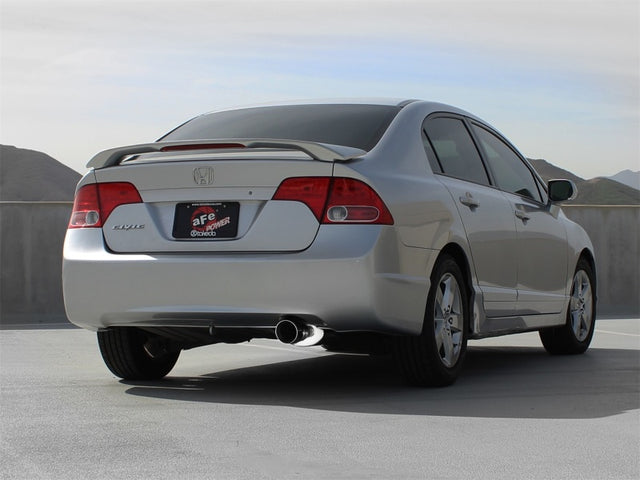 aFe Takeda Exhaust 2.5in Dia 304SS Axle-Back w/Polished Tip 06-11 Honda Civic EX Sedan L4 1.8L - RPL Performance