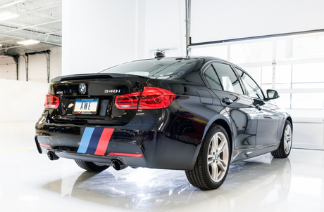 AWE Tuning BMW F3X 340i Touring Edition Axle-Back Exhaust - Diamond Black Tips (90mm) - RPL Performance