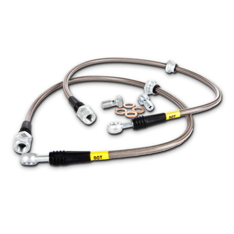 StopTech 02-06 Acura RSX Front SS Brake Lines - RPL Performance