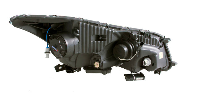 ANZO 2008-2012 Honda Accord Projector Headlights w/ U-Bar Black - RPL Performance