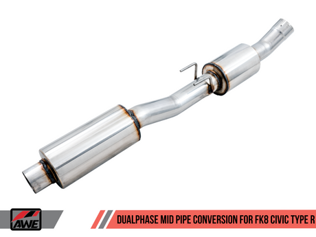 AWE Tuning 2017+ Honda Civic Type R Touring Edition Exhaust w/Front & Mid Pipe - Diamond Blk Tips - RPL Performance