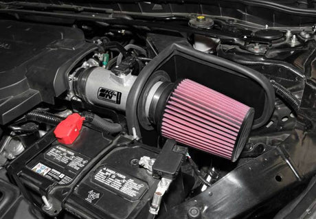 K&N 13-14 Honda Accord 3.5L V6 69 Series Typhoon Air Intake System - Silver Cold Air Intake Kit - RPL Performance