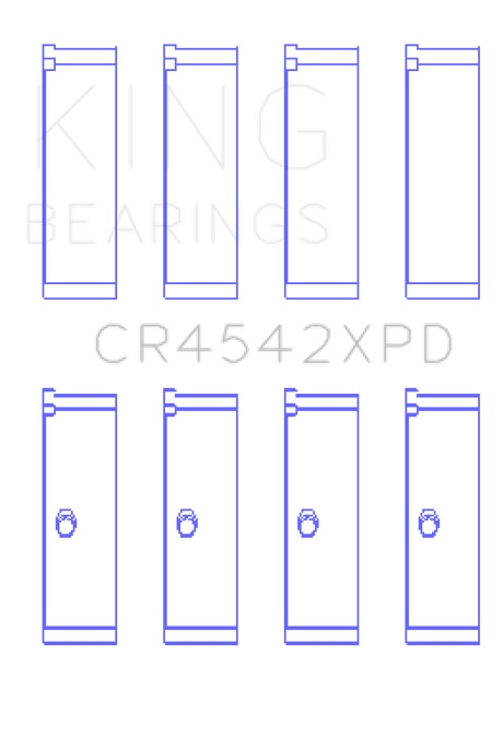 King Honda K-Series 2.0L/2.4L(Size STDX) XP Tri-Metal Performance Connecting Rod Bearing - Set of 4