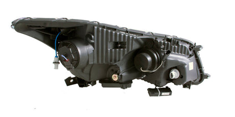 ANZO 2008-2012 Honda Accord Projector Headlights w/ U-Bar Black - RPL Performance